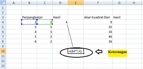 Cara Memasukkan Akar Kuadrat Di Excel Cara Mengetik Simbol Akar Kuadrat