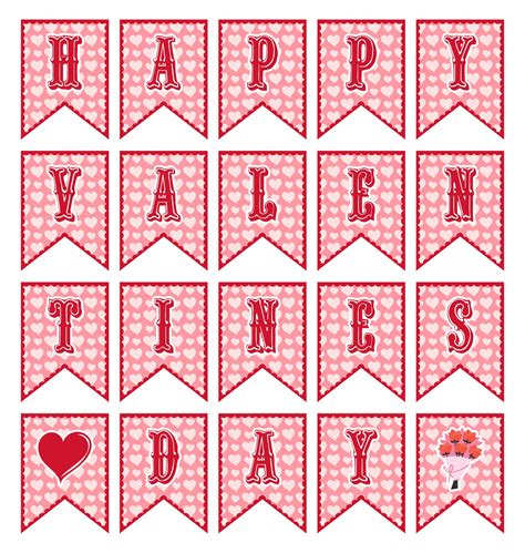 7 Best Valentines Printable Banner Templates Pdf For Free At Printablee