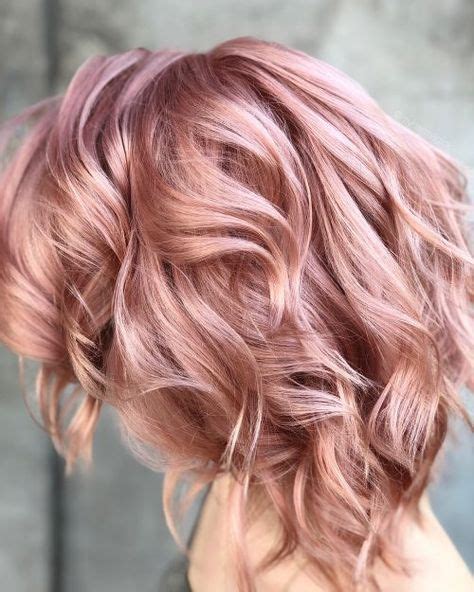 Hair Color Balayage Ombre Hair Ombre Rose Pink Rose Rose Gold Hair