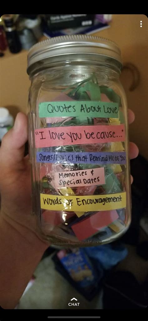 A Person Holding A Jar Filled With Notes