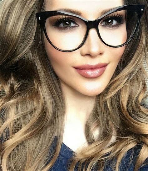 Large Cat Eye Black Pin Up Nerdy Mohotani Big Clear Lens Sexy Glasses