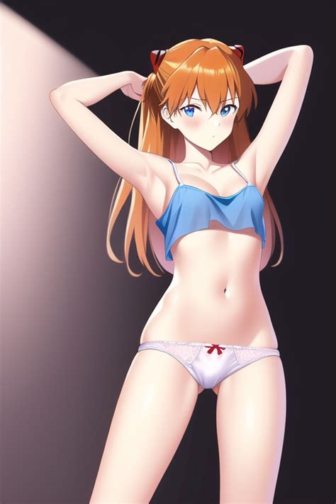 Rule 34 1girls Ai Generated Armpits Arms Up Asuka Langley Sohryu Blue