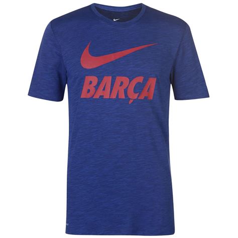 Mens Nike Fc Barcelona Swoosh T Shirt Blue T Shirts Nielsen Animal