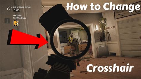 How To Change Your Crosshair Color Rainbow Six Siege Youtube
