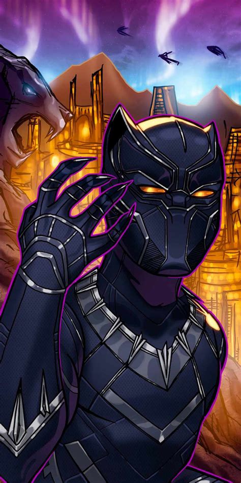 Black Panther Wakanda Art Iphone Wallpaper Hd Iphone Wallpapers