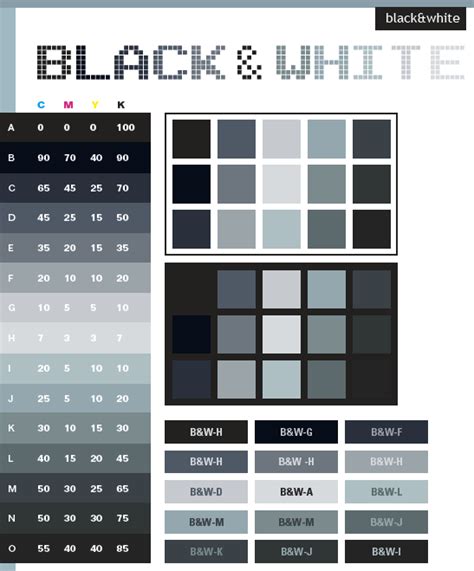 Black And White Color Schemes Color Combinations Color Palettes For