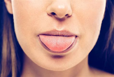 Tongue Woman Open Mouth Stock Photo Image Of Beautiful 54754712