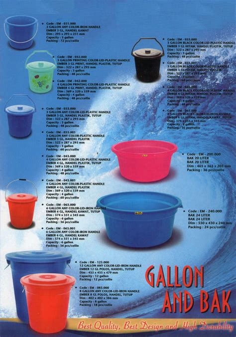 Jual Ember plastik dan bak plastik merk TMS Harga Murah Surabaya oleh