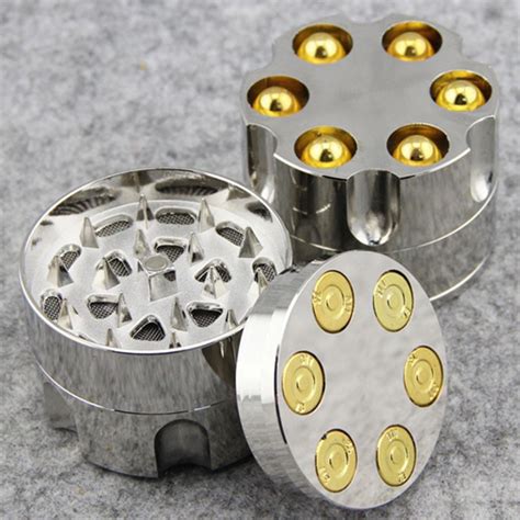 jl j0060 revolver bullet design metal herb grinder 53mm discount vapor and dairy