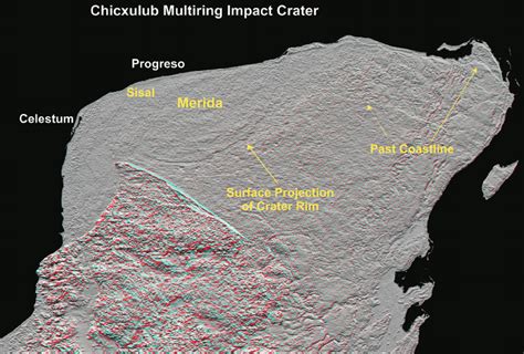 Chicxulub Crater From Space