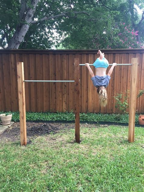 See more ideas about backyard playground, backyard play, backyard for kids. Backyard Jungle Gym Bars (without concrete!) - House Homemade | Backyard jungle gym, Play area ...