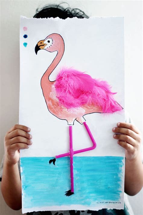Flamingo Diy Printable 🦩 — All Kids Are Ted Flamingo Craft