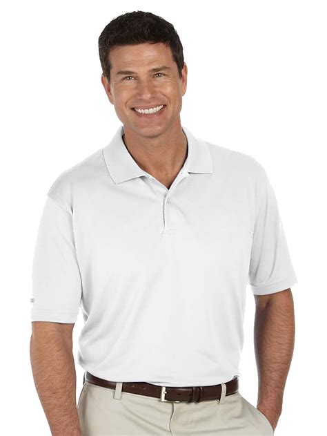 Izod Mens Moisture Wicking Performance Golf Shirt White X Large