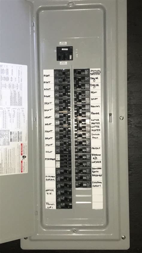 Labeling a circuit breaker will help you confirm which circuit breaker has tripped without having to play the if the circuit breaker panel has an index and it is old, pull it out. Circuit Breaker Panel Labels Inspirational Labeling Your Electrical Panel (With images ...