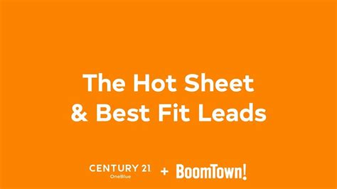 Boomtown Tutorial Hot Sheet And Best Fit Leads Youtube