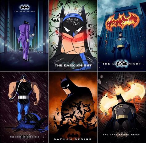 All Of My Dark Knight Trilogy Poster Re Creations Drawn In The Btas