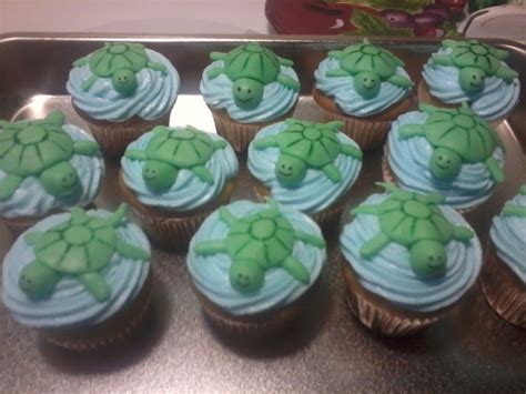 Turtle Mini Cupcakes