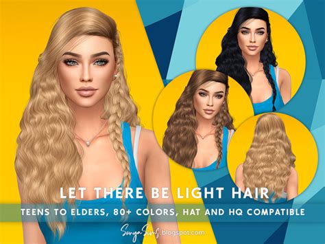 The Sims Resource Let There Be Light Hair Patreon Early Access