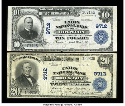 Further, the company provides cash management, payment to government, national electronic fund transfer, immediate payment, real time gross settlement, national automatic clearing. Houston, TX - A Pair of Union National Bank Plain Backs ...
