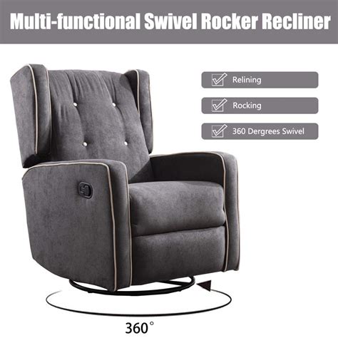 Swivel Rocker Recliner Chair Bonzy Home Glider Recliner Chair