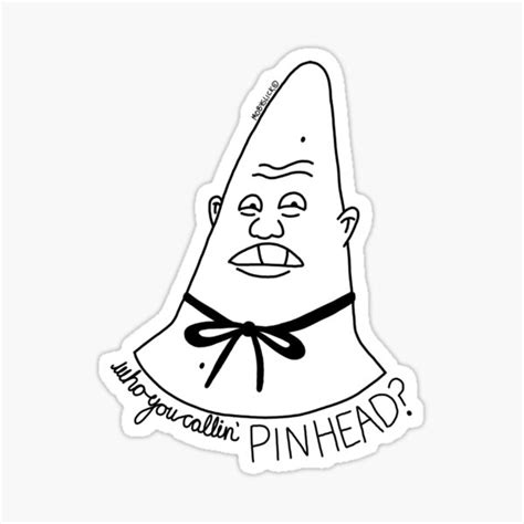 Pinhead Larry Patrick Spongebob Squarepants Sticker For Sale By
