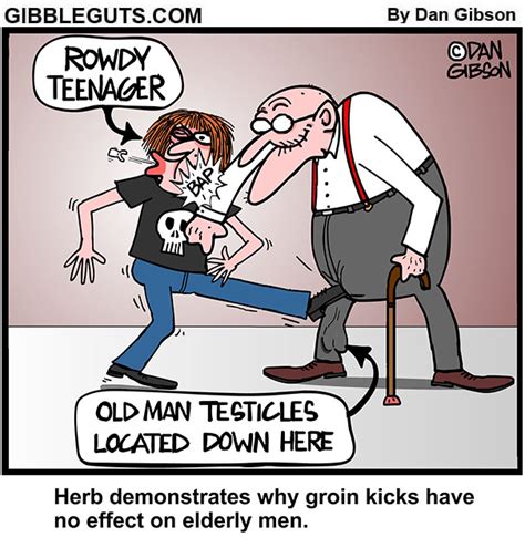 Groin Kick Cartoon