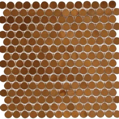 Contact our local flooring store in mount pleasant, sc. Maniscalco Perth Penny Rounds Copper Polished Metal Tile ...