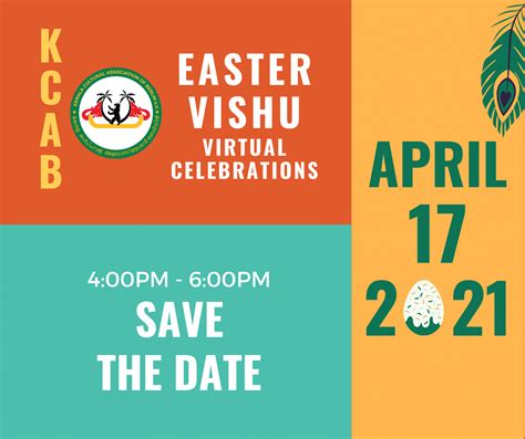 Kcab Eastervishu 2021 Celebrations Save The Date Berlin Malayalees