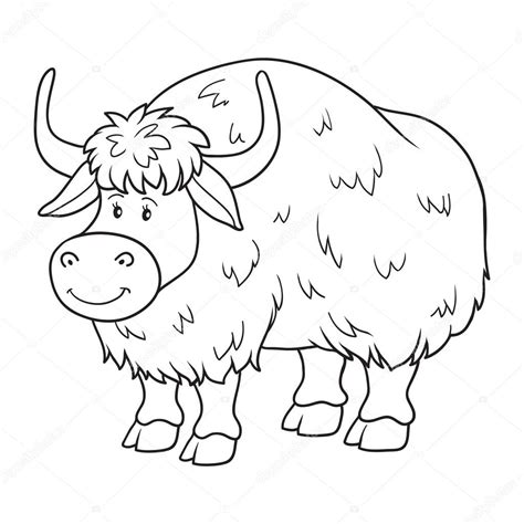 Yak Printable Coloring Page