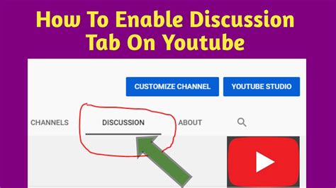 How To Do Enable Discussion Tab On Youtube Youtube
