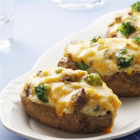 Loaded Twice-Baked Potatoes Recipe - EatingWell