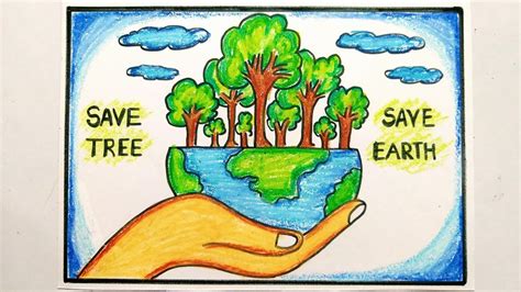 Save Environment Save Nature Poster Chart Drawing For Vrogue Co