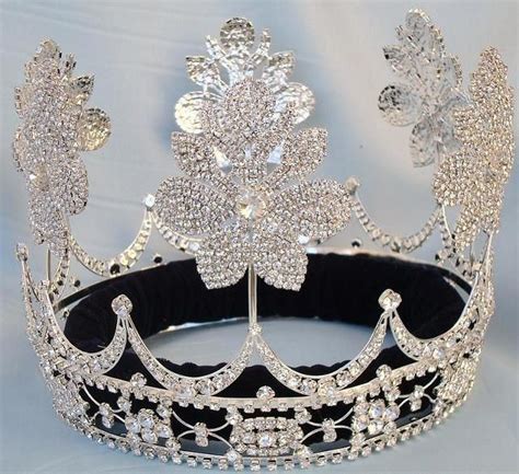 beauty pageant silver queen princess bridal rhinestone crown tiara the crowndesigners