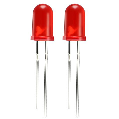 Uxcell 75pcs 5mm Red Led Diode Lights Colored Lens Diffused Round 19 2
