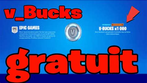 Vbucks Gratuit Fortnite 0 € Youtube