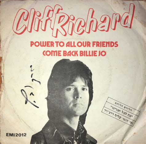 The writers martin and coulter filed a claim in december 1970. Cliff Richard - Power To All Our Friends (1973, Vinyl ...