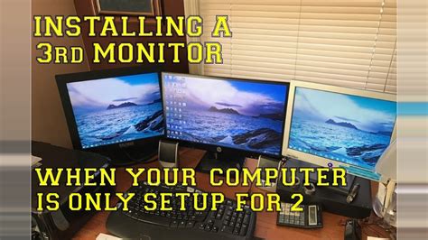 How to setup and connect a monitor to your hp or compaq pc in windows 10 windows, 8 and most monitors work fine without installing any software by using microsoft's plug and play. How to EASILY Install a 3rd Monitor when your computer is ...
