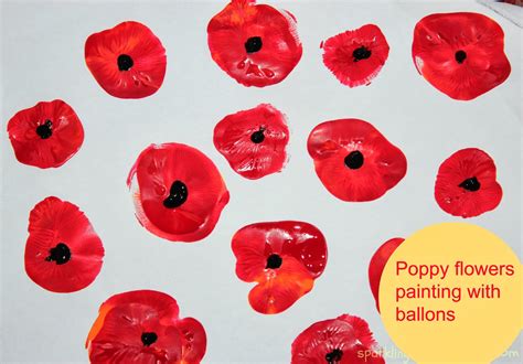 Poppy Flowers Painting With Kids Sparklingbuds