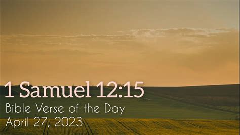 Bible Verse Of The Day April 27 2023 Night Prayer Your Daily