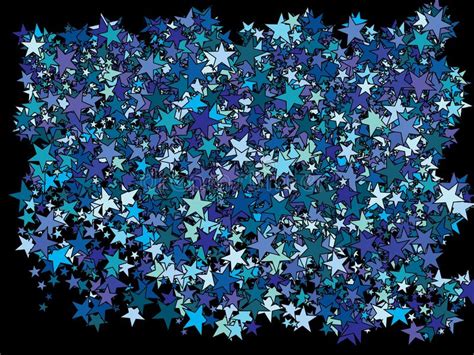 Falling Blue Stars Stock Illustration Illustration Of Cyan 160081838