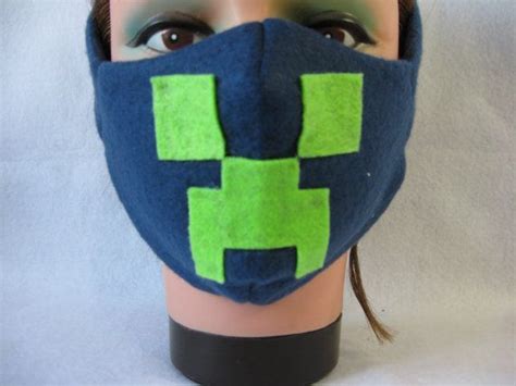 Chill Out Minecraft Creeper Fleece Winter Face Mask By Aluminumguy 11