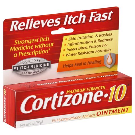 Cortizone 10 Anti Itch Ointment Maximum Strength 1 Oz 28 G