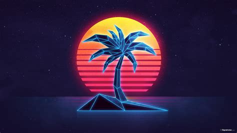 Retro Palm Tree Hd Wallpapers Wallpaper Cave