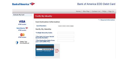 Bank Of America Edd Debit Card Login Edd Debit Card Sign In Bank Of America