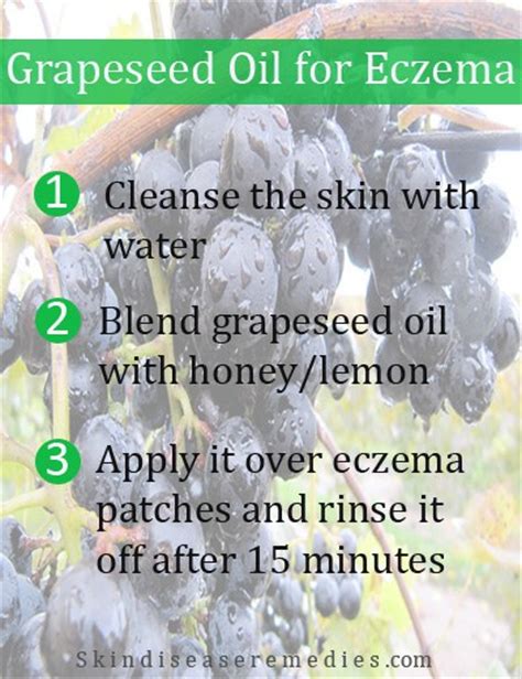 Both experts recommend massaging a few tablespoons (depending on how much hair you have) of warm grapeseed oil into your scalp and moving it along the roots of your hair. How to Use Grapeseed Oil for Eczema - 6 DIY Methods - Skin ...