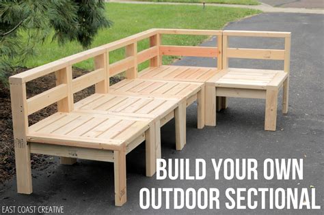 How To Build An Outdoor Sectional Knock It Off East Coast Creative