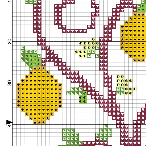 Charts Club Members Only: Lemon Tree Cross Stitch Pattern – Daily Cross