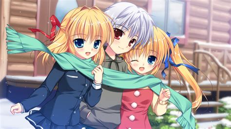 Fondos De Pantalla Anime Chicas Anime Niños Nieve Invierno Obra