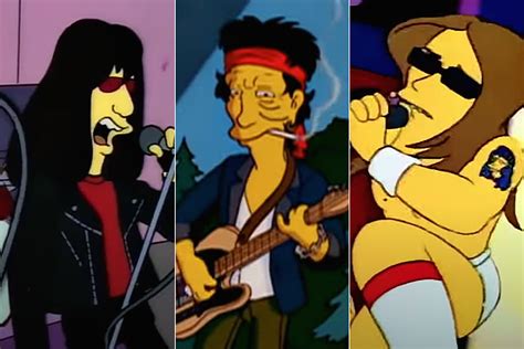 What 28 Rock Metal Stars Look Like In The Simpsons Episodes
