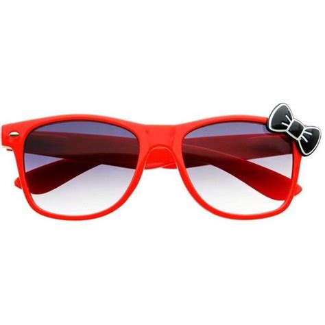 Womens Cute Bow Kitty Wayfarer Sunglasses Shades W15 Trendy Sunglasses Wayfarer Sunglasses